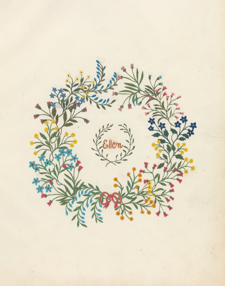 Album of cut-paper flowers Pl.02 by Ellen W.