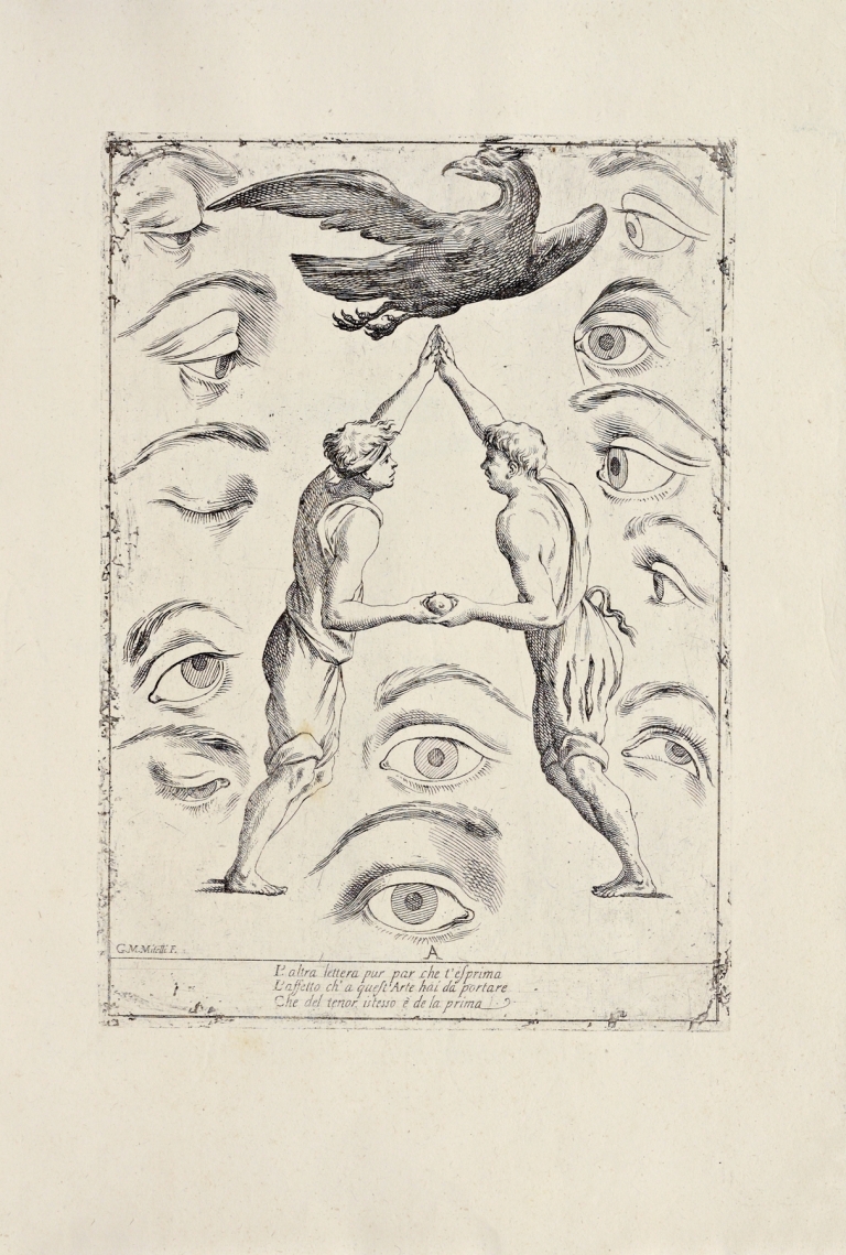 Alfabeto in sogno Pl.02 by Giuseppe Maria Mitelli