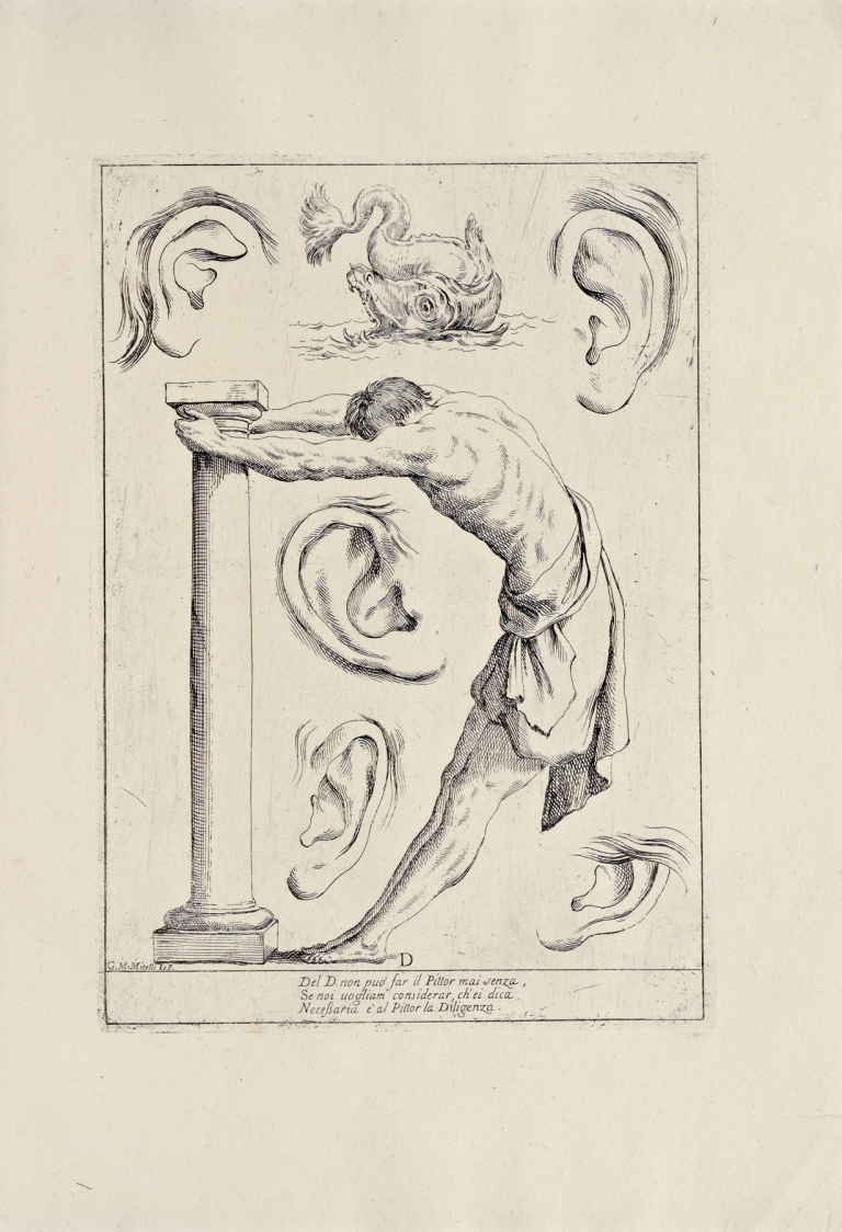 Alfabeto in sogno Pl.05 by Giuseppe Maria Mitelli