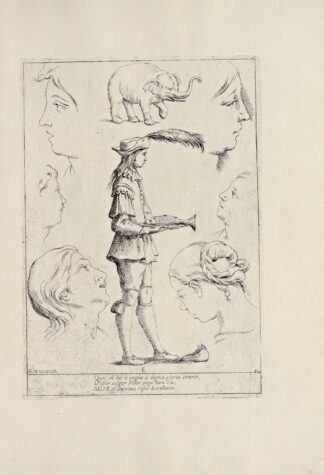 Alfabeto in sogno Pl.06 by Giuseppe Maria Mitelli