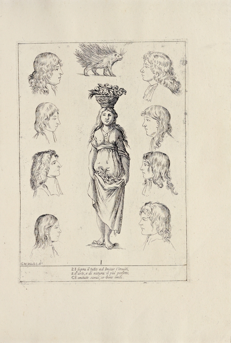 Alfabeto in sogno Pl.10 by Giuseppe Maria Mitelli