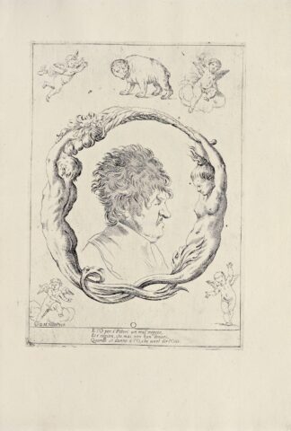 Alfabeto in sogno Pl.15 by Giuseppe Maria Mitelli
