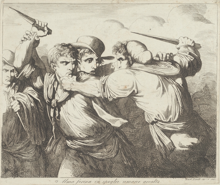 Alma ferina in spoglie umane accolta by Bartolomeo Pinelli