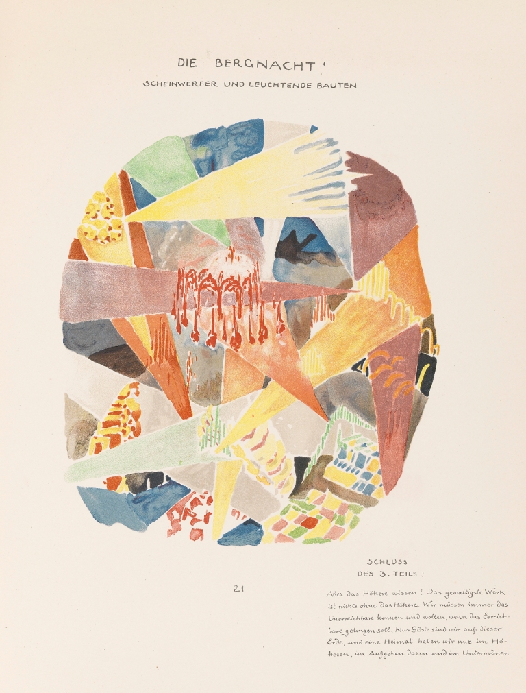 Alpine Architektur Pl. 5 by Bruno Taut