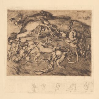 Amazonenkampf by Albert Welti