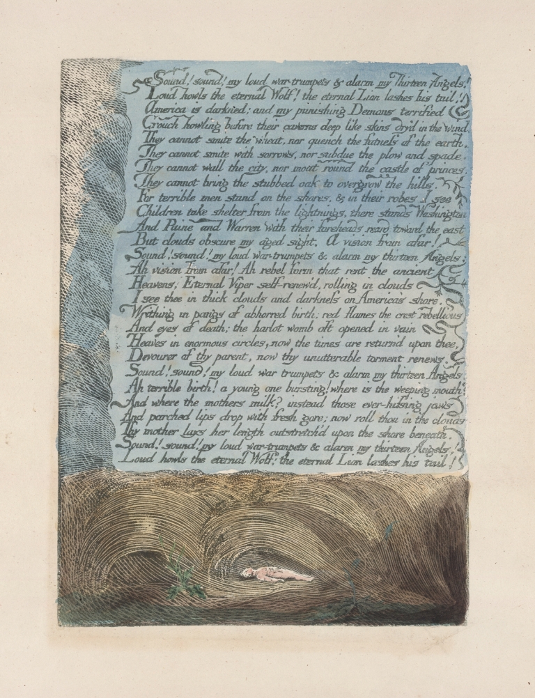 America, a prophecy Pl.11 by William Blake
