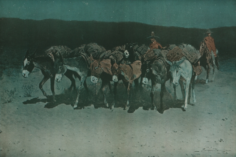 An early start for market by Frederic Remington