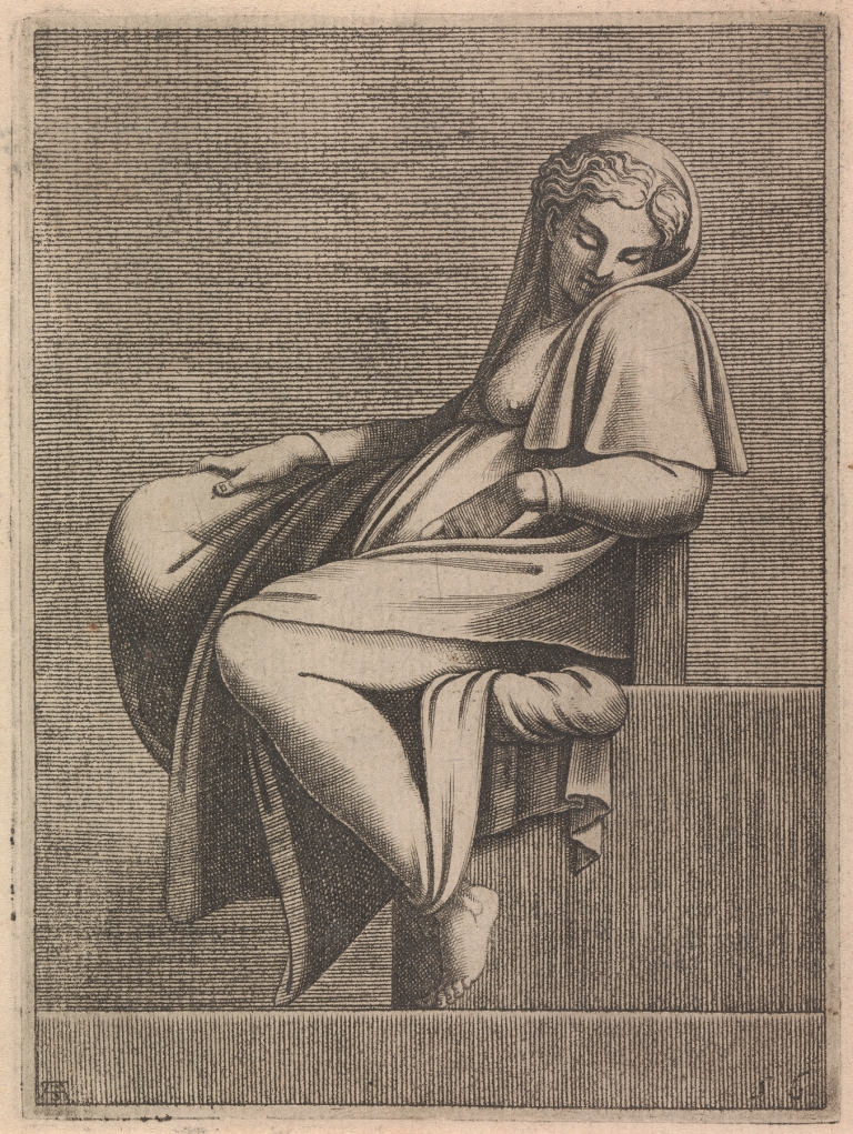 Ancestor of Christ from Abiah Lunette by Adamo Scultori