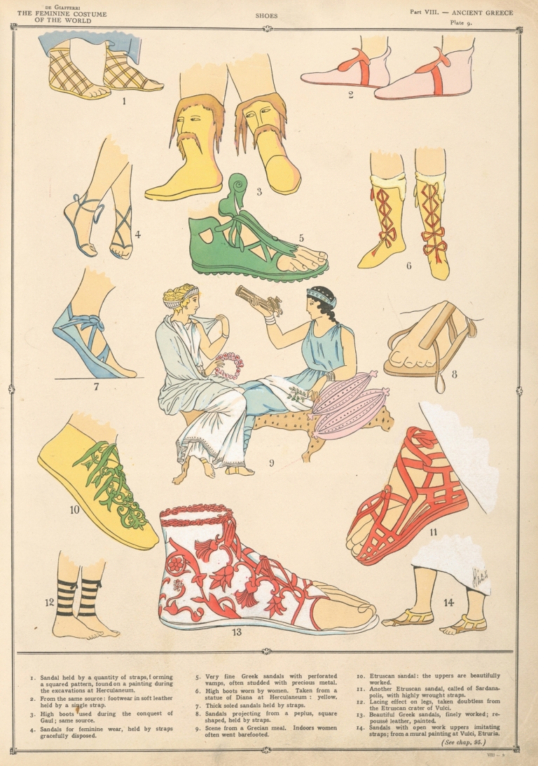 Ancient Greece – Shoes by Paul Louis de Giafferri
