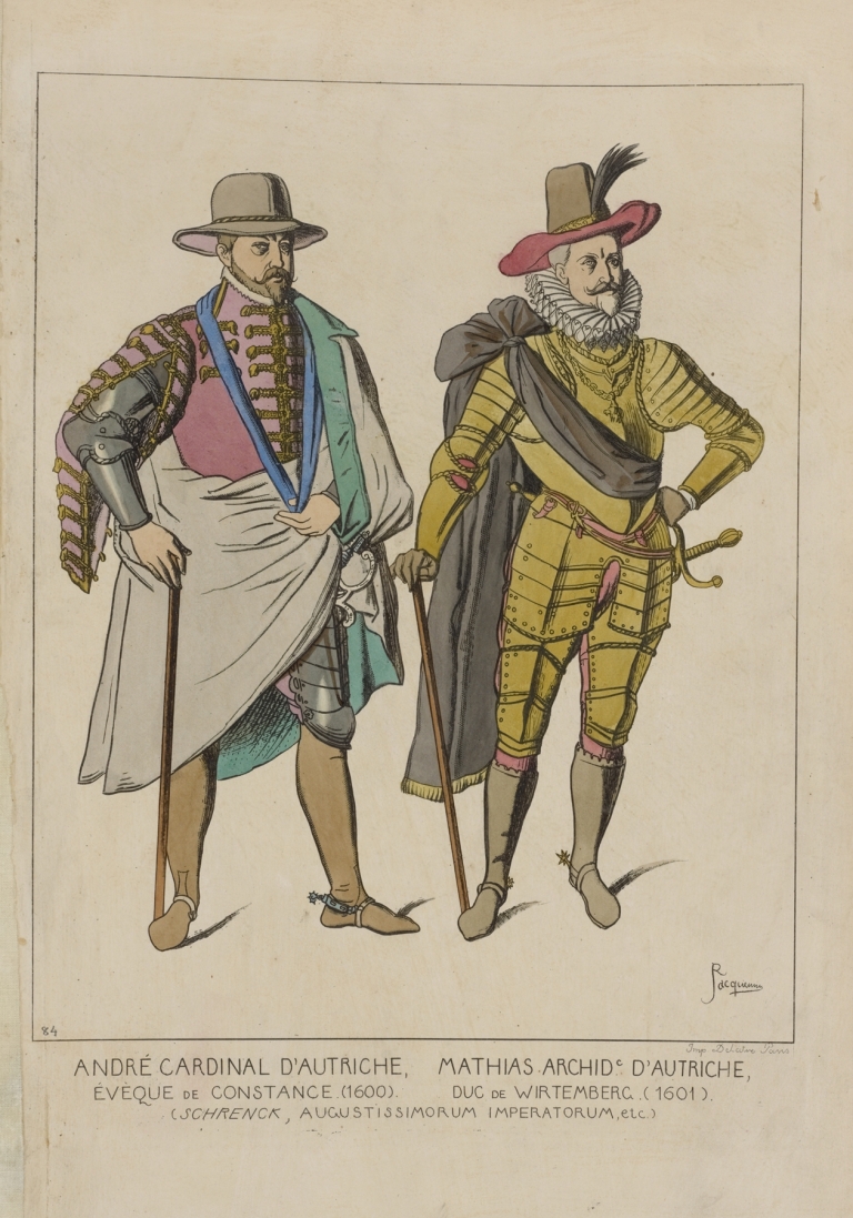 André Cardinal d’Autriche, Mathias Archid[uc] d’Autriche, Évèque de Constance by Raphaël Jacquemin