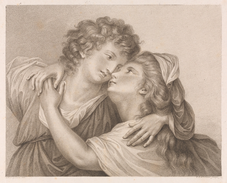 Angelica And Medora by Giovanni Battista Cipriani