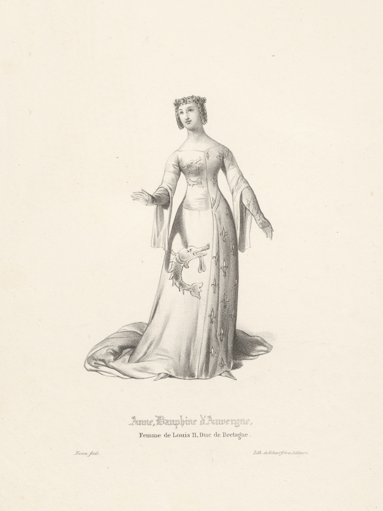 Anne, dauphine d’Auvergne, femme de Louis II, duc de Bretagne by Pierre Numa