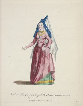 Another habit of a countess of Holland and Zealand in 1480 by Charles Grignion