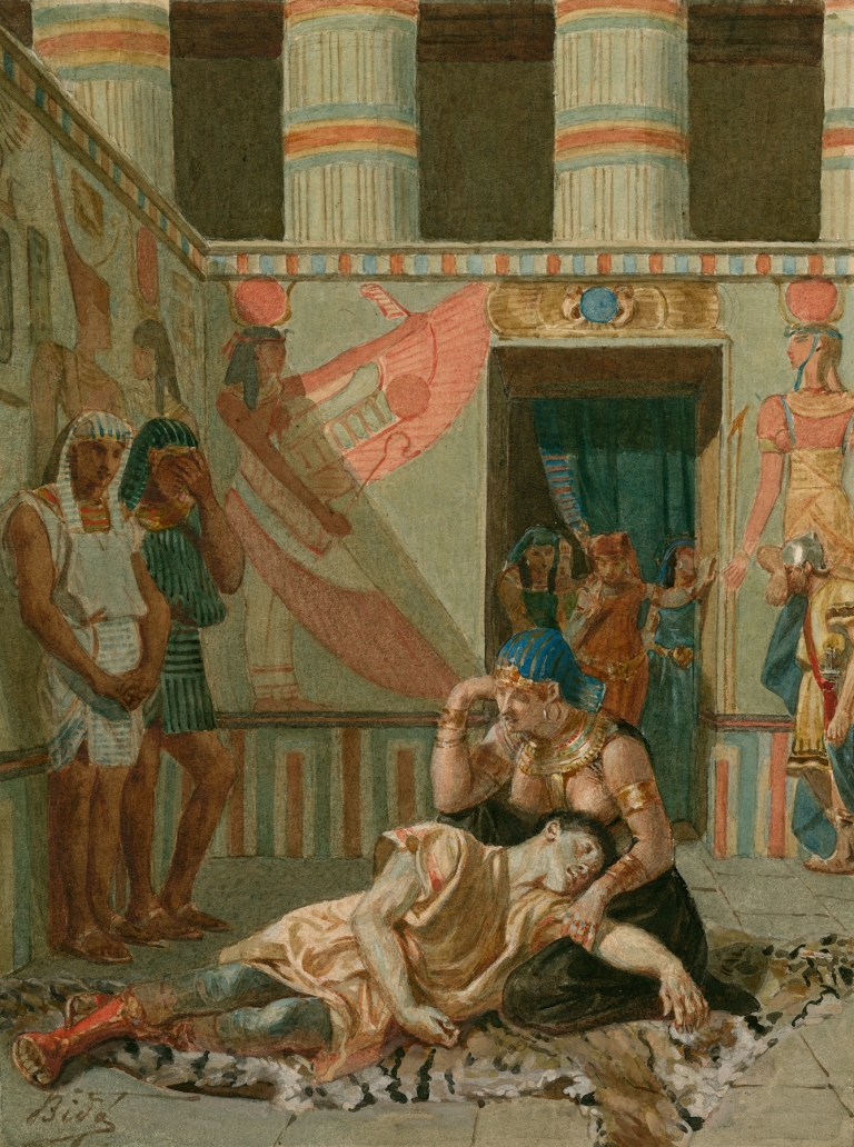 Antony and Cleopatra, act 4, scene 15 by Alexandre Bida