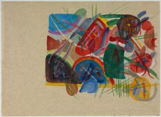 Aquarell ‘Mit Wald und Regenbogen’ by Wassily Kandinsky