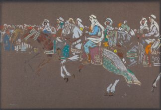 Arab cavalry by Wassily Kandinsky