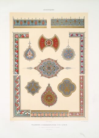Arabesques; fragments d’ornementation d’un Qoran du tombeau de soultan el-Ghoury by Émile Prisse d'Avennes