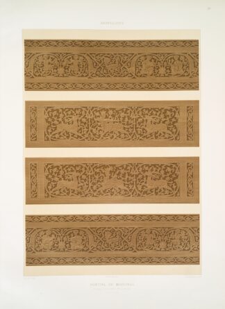 Arabesques; hôpital du Moristan; détails de poutres et de frises by Émile Prisse d'Avennes