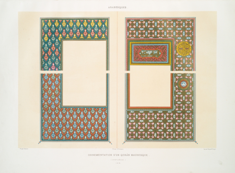Arabesques; ornementation d’un Qorân mauresque by Émile Prisse d'Avennes
