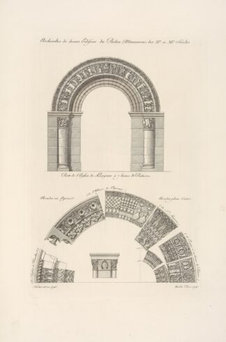 Archivoltes de divers edifices du Poitou by Nicolas Xavier Willemin