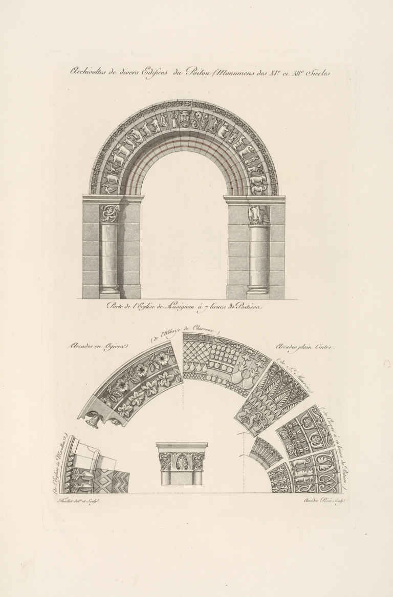 Archivoltes de divers edifices du Poitou by Nicolas Xavier Willemin