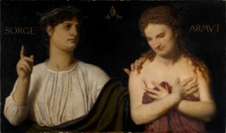 Armut und Sorge by Arnold Böcklin