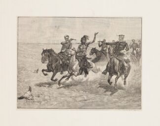 Arrest of a Blackfeet murderer by Frederic Remington