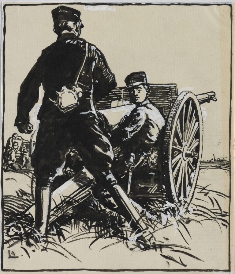 Artillelurs belges by Auguste Louis Lepère