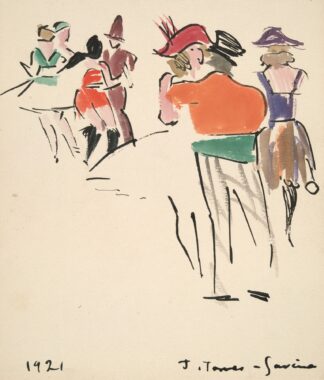 Artists’ Ball; Costumed Dancers by Joaquín Torres-García