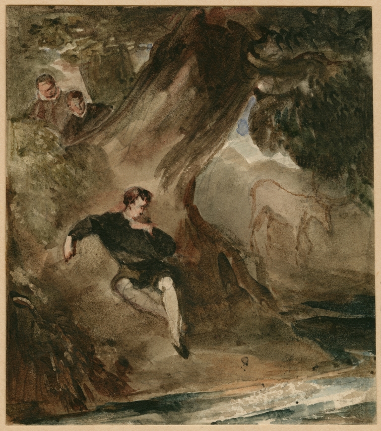 As you like it [Jaques meditating on the wounded stag, act II, sc. 1] by James Stephanoff