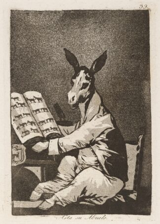 Asta su Abuelo. by Francisco de Goya