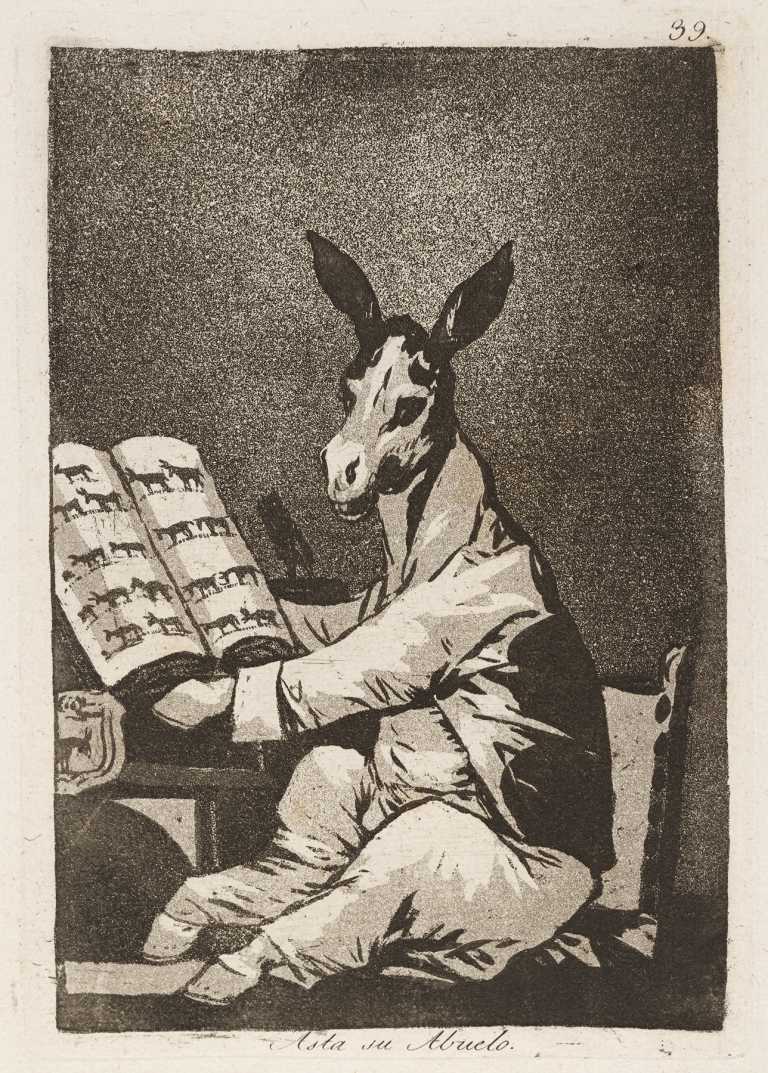 Asta su Abuelo. by Francisco de Goya