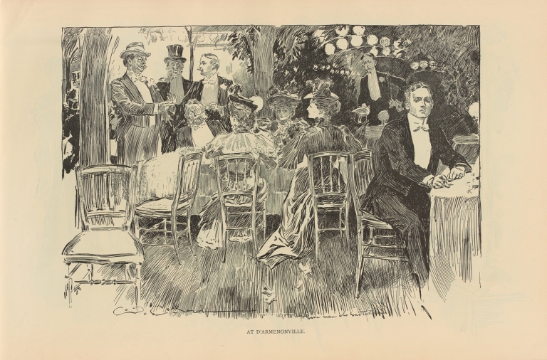 At D’Armenonville by Charles Dana Gibson