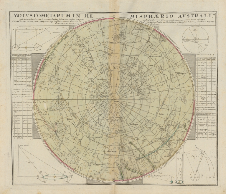 Atlas Coelestis Pl.28 by Johann Gabriel Doppelmayr