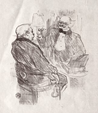 Au pied du Sinaï; Georges Clemenceau et L’Oculiste Mayer by Henri de Toulouse-Lautrec