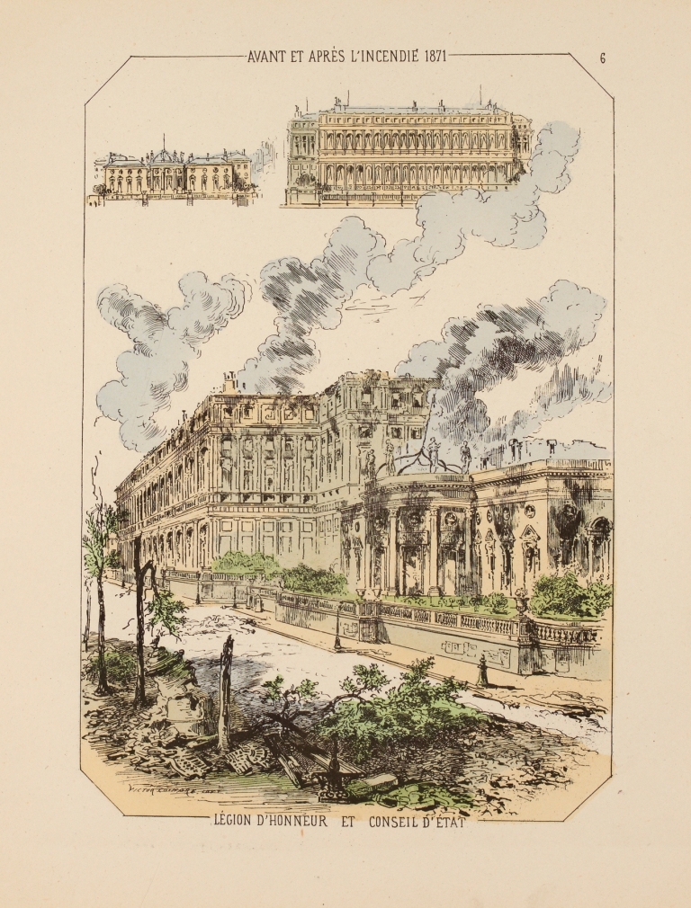 Avant et après l’incendie 1871 Légion d’honneur et Conseil d’état 6 by Victor Coindre