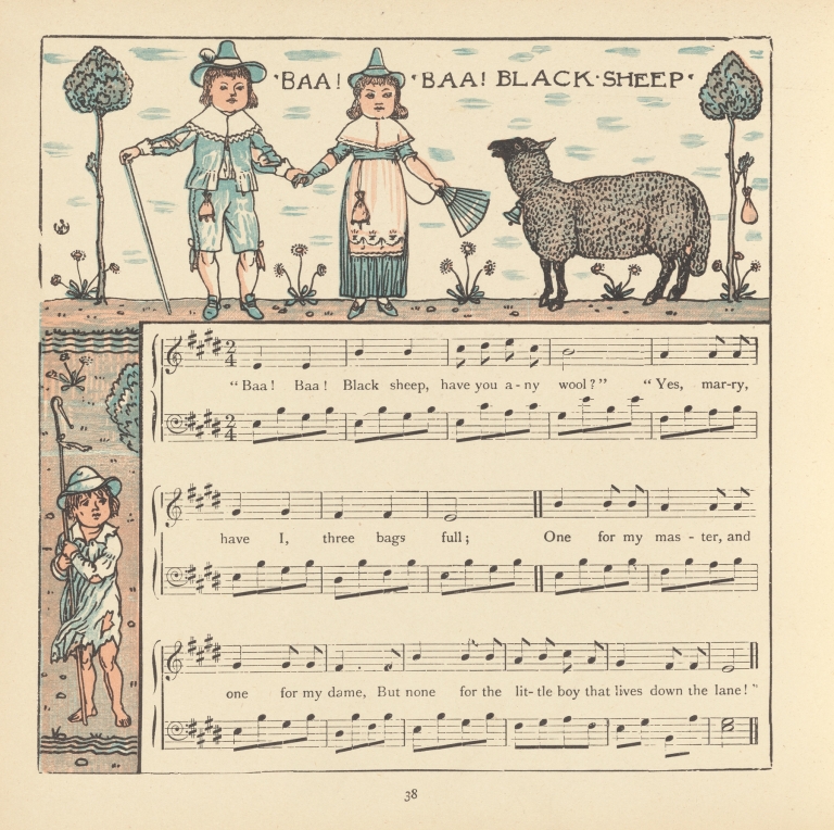 Baa! Baa! Black Sheep by Walter Crane