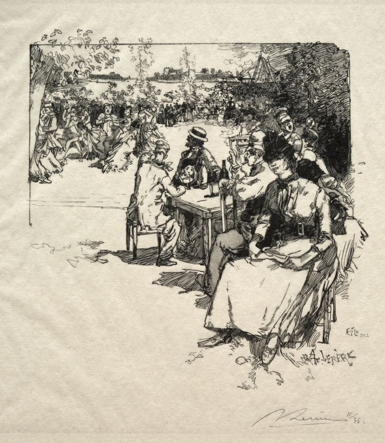 Bal au Point-du-Jour by Auguste Louis Lepère