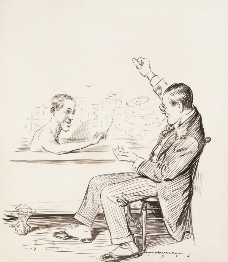 Ballingford makes an early morning call on King Alfonso by William Henry Walker