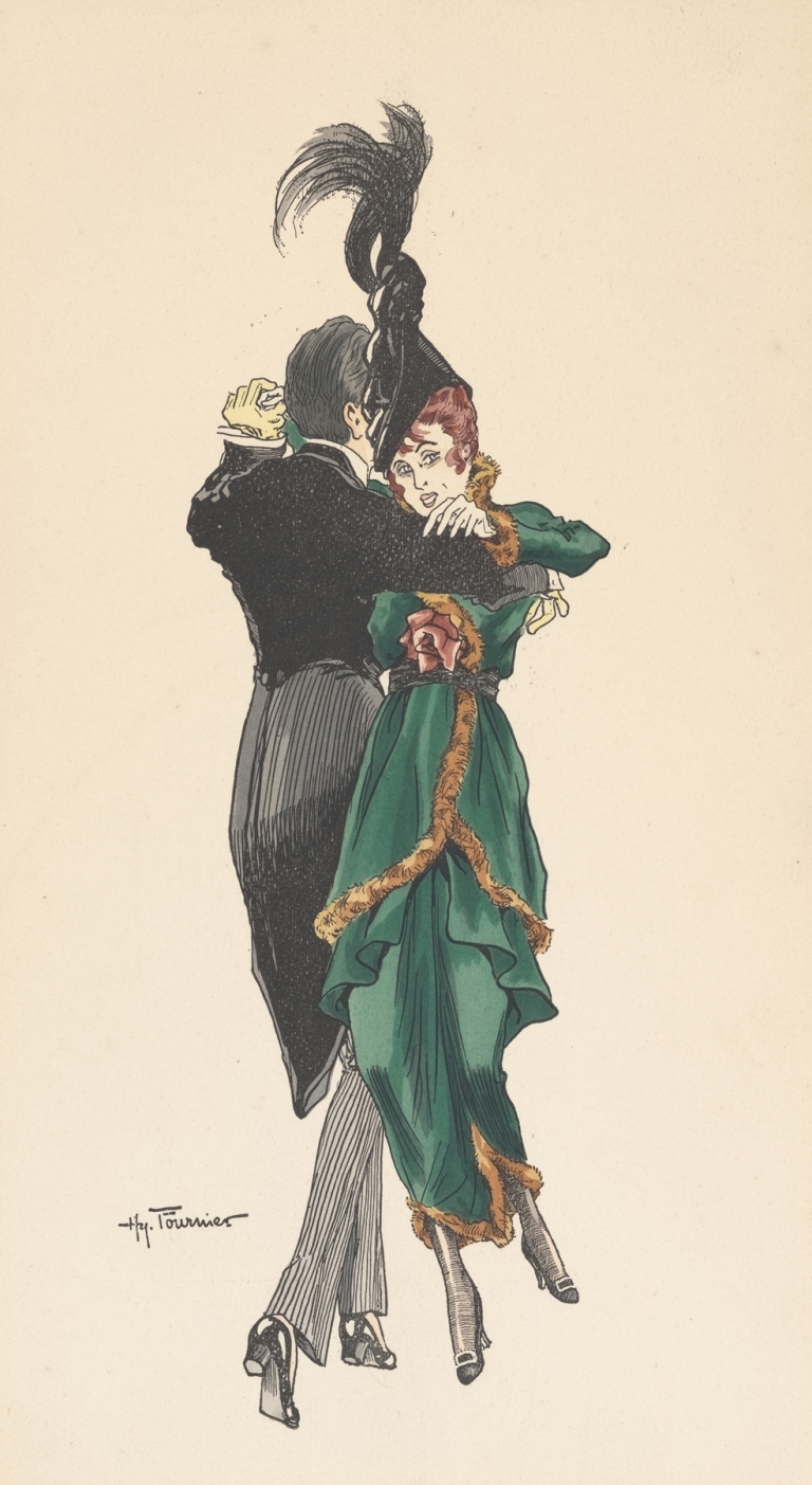 Ballroom dancers by Henry Fournier