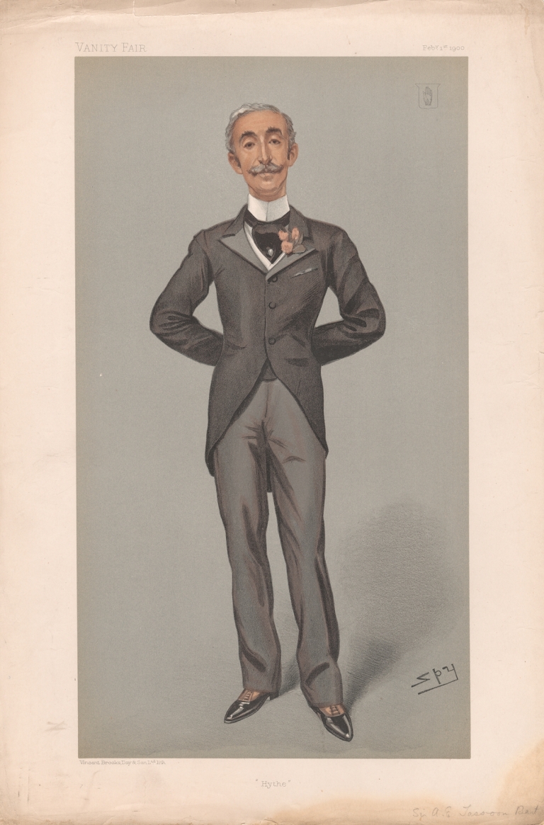 Bankers and Financiers. ‘Hythe’. Sir A.E. Sasson. 1 February 1900 by Leslie Matthew Ward
