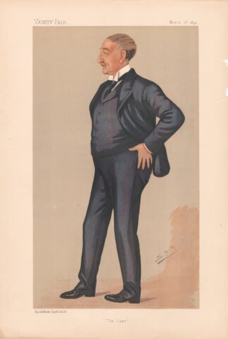 Bankers and Financiers. ‘The Cape’. Hon. Cecil Rhodes. 28 March 1891 by Leslie Matthew Ward