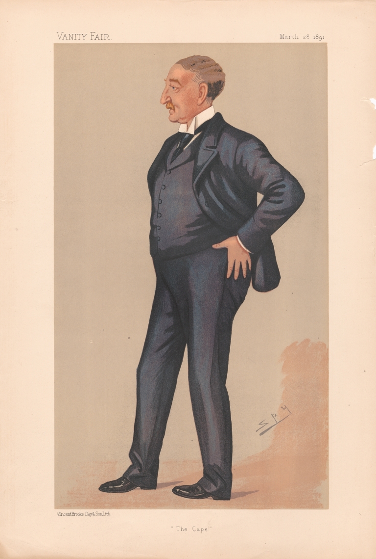 Bankers and Financiers. ‘The Cape’. Hon. Cecil Rhodes. 28 March 1891 by Leslie Matthew Ward