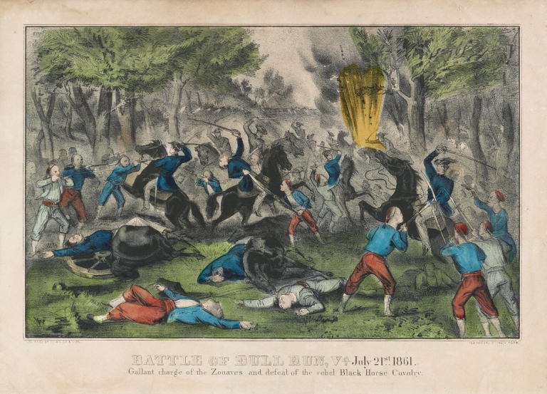 Battle of Bull Run, Va. July 21st 1861 by Currier & Ives.