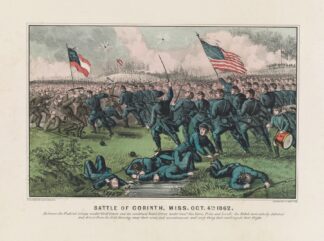 Battle of Corinth, Miss. Oct. 4th 1862 by Currier & Ives.