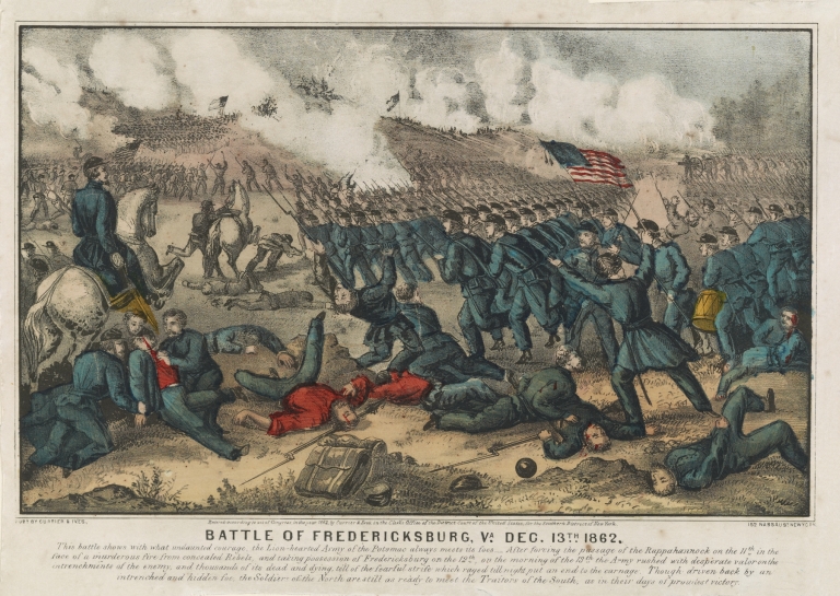Battle of Fredericksburg, Va. Dec 13th 1862 by Currier & Ives.