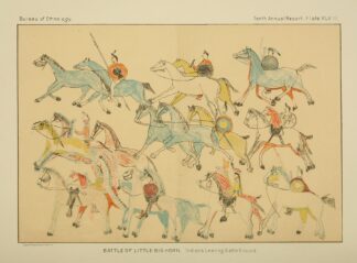 Battle of Little Big Horn; Indians leaving battleground by Garrick Mallery