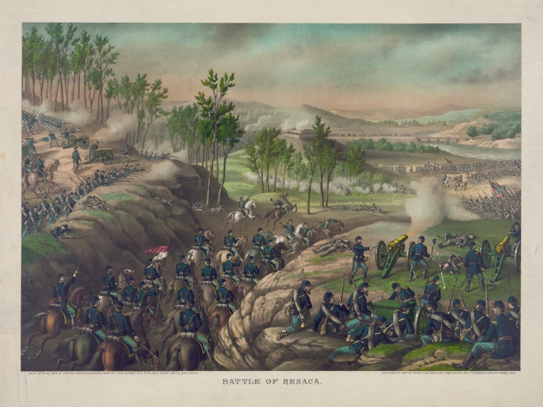 Battle of Resaca–May 13 to 16, 1864 by Kurz & Allison