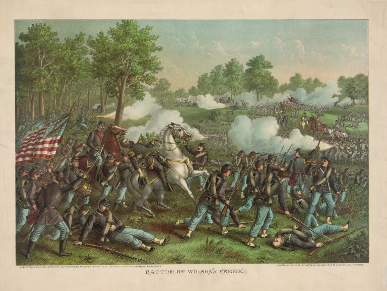 Battle of Wilson’s Creek–Aug. 10, 1861 by Kurz & Allison