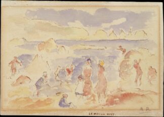 Beach Scene by Pierre-Auguste Renoir